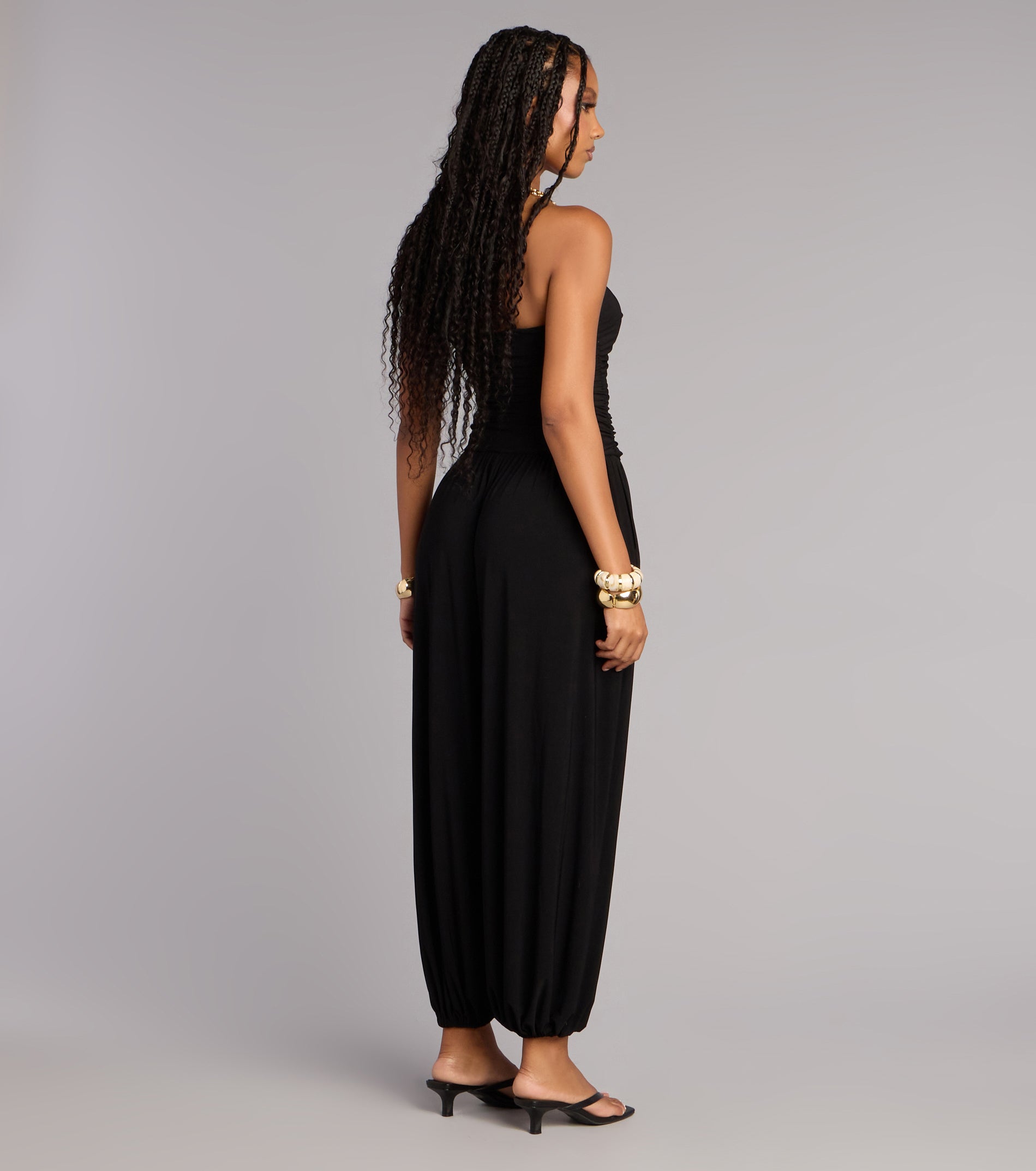 Low Effort Luxe Strapless Jumpsuit