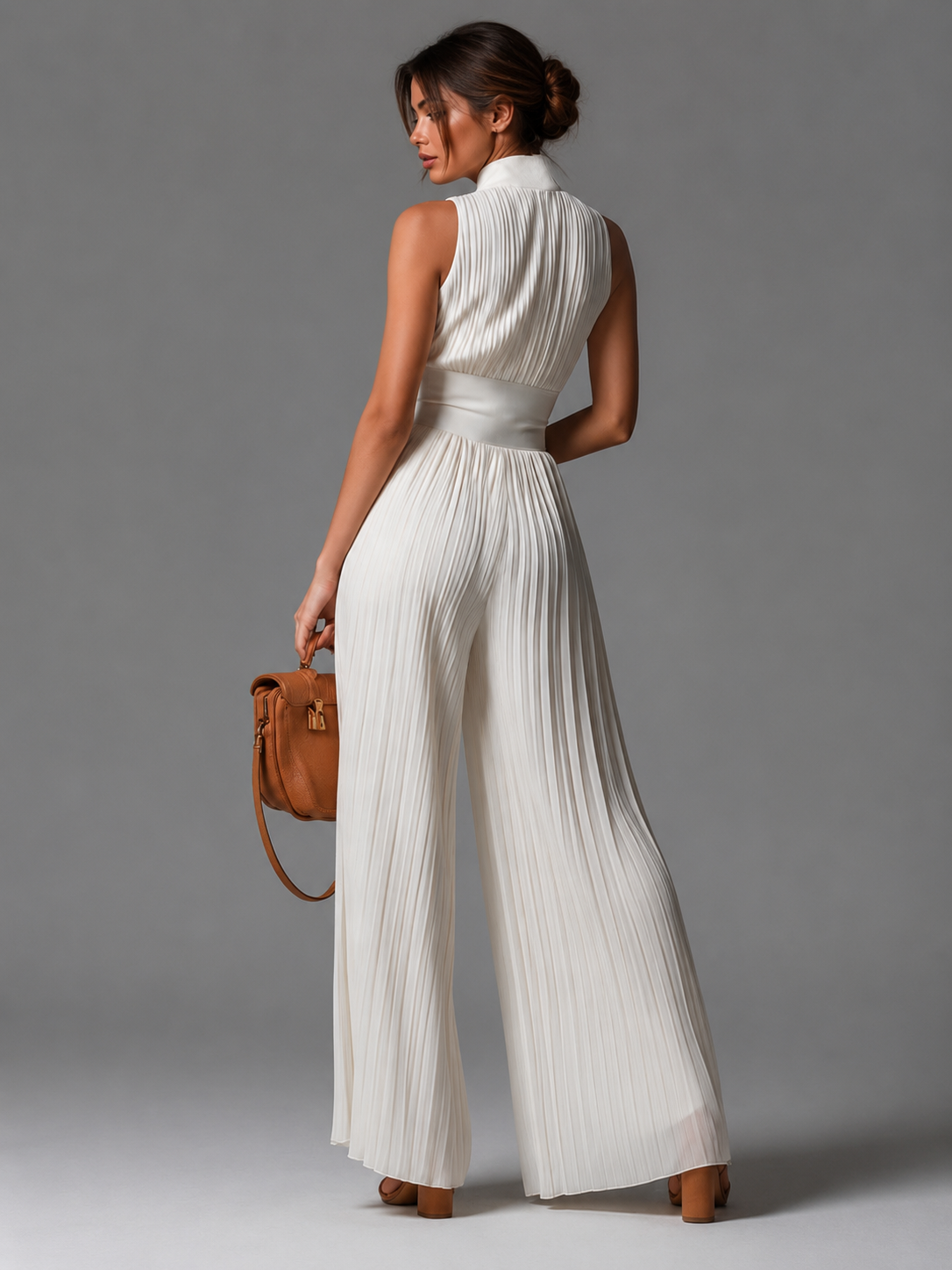 MONO CAPRI/ELEGANCIA PLISADA
