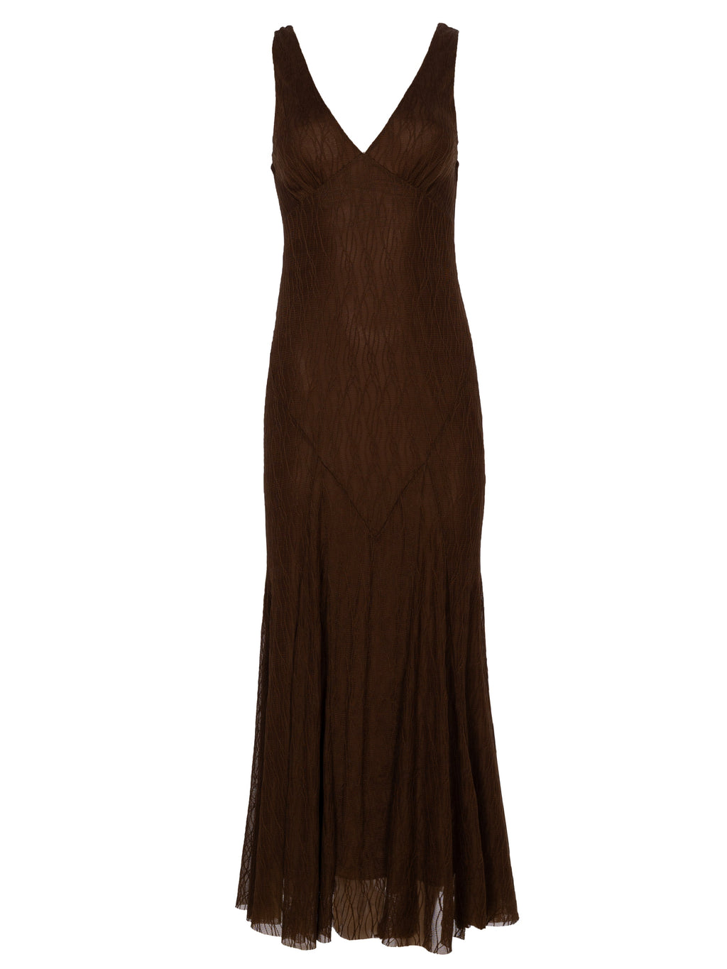 BEATRICE - Vestido tirantes punto con falda de godets