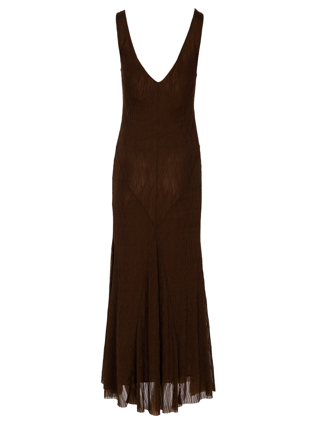BEATRICE - Vestido tirantes punto con falda de godets