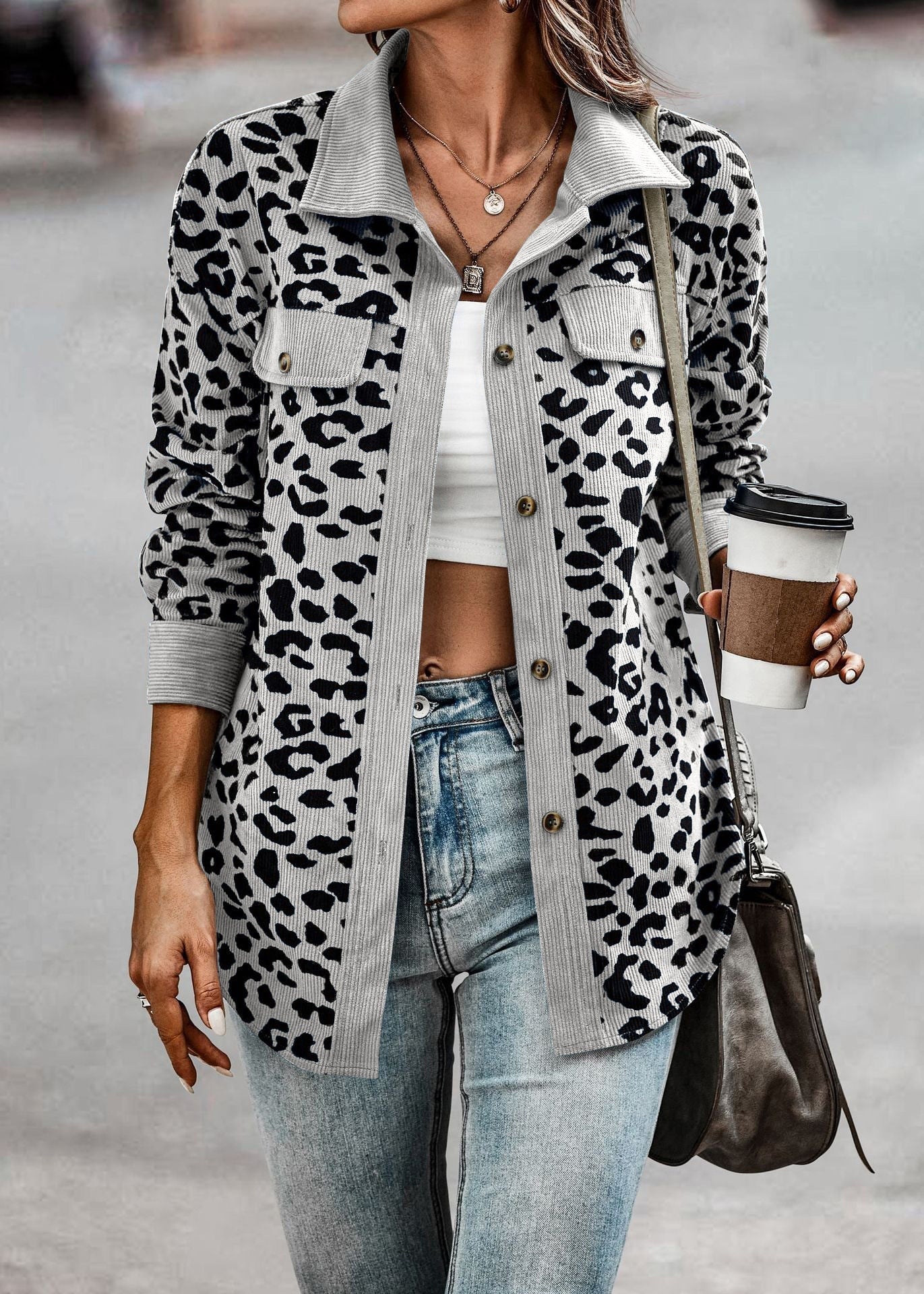 CARDIGAN LEOPARDO