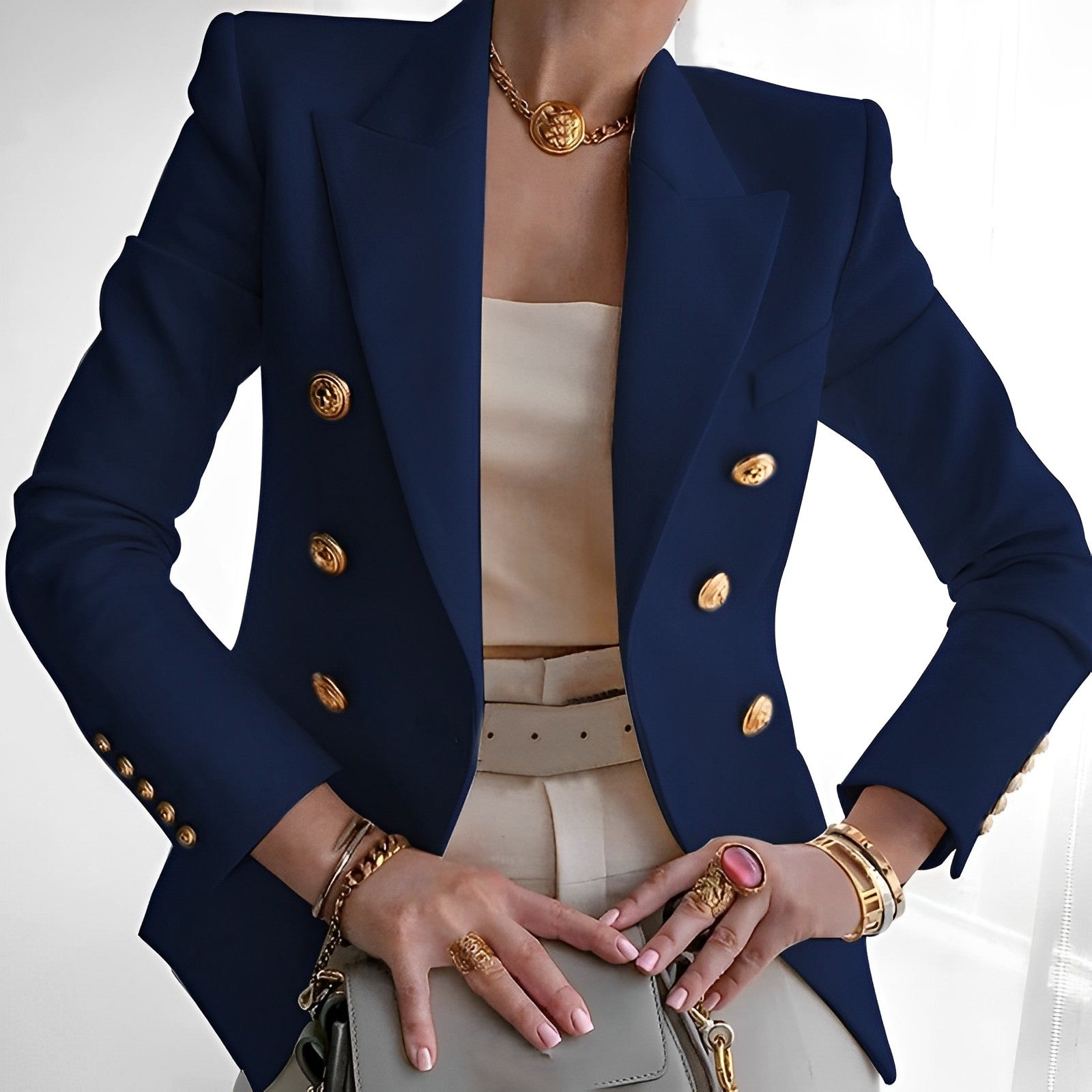 gold - Blazer para Mujer