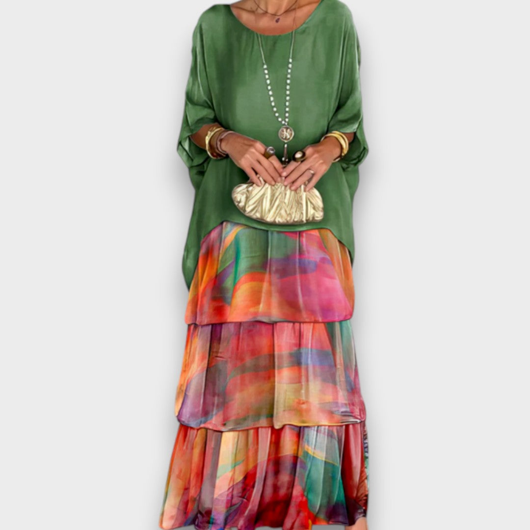 Salma- Elegante Vestido Maxi Fluido