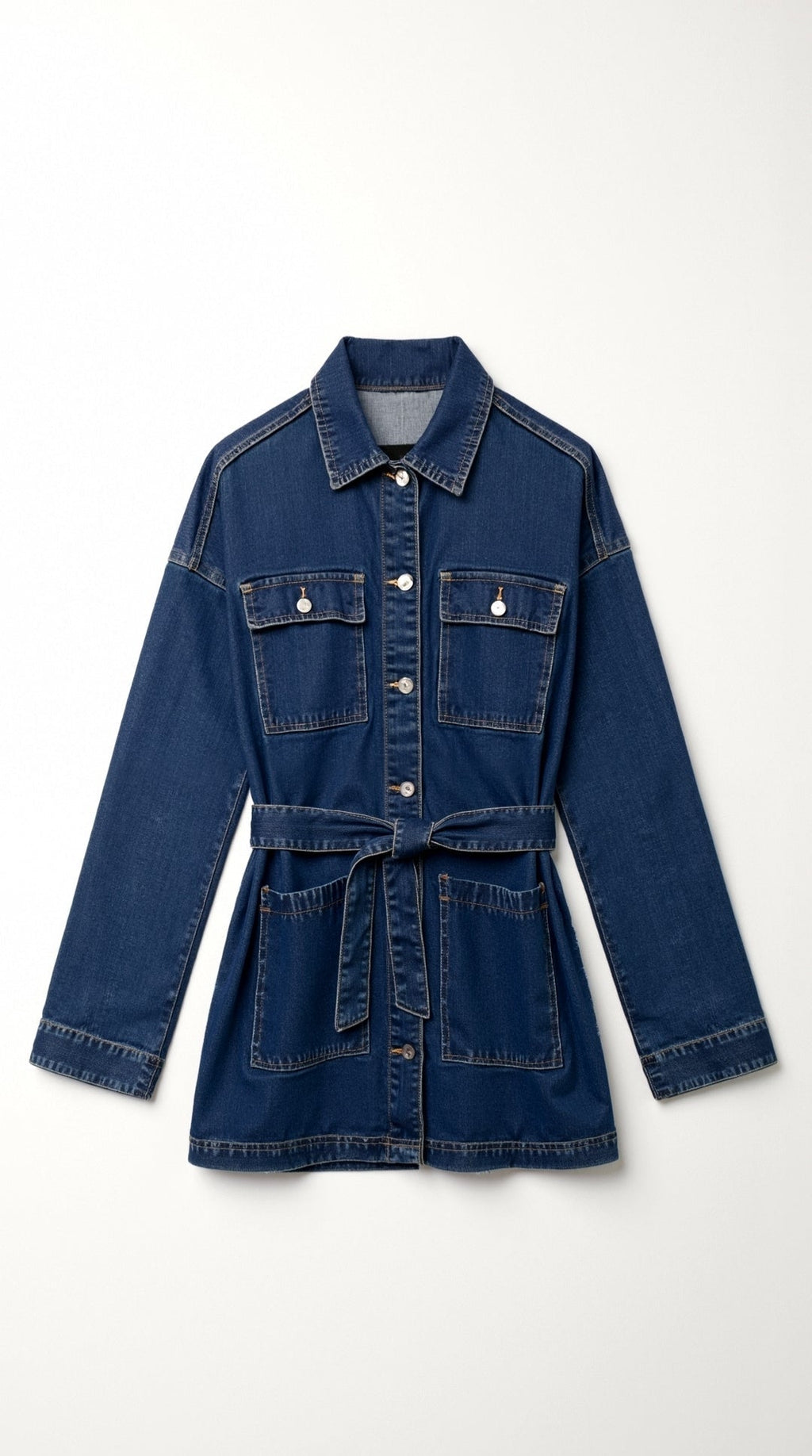 Alice | Chaqueta Vaquera con Cinturón Ajustable