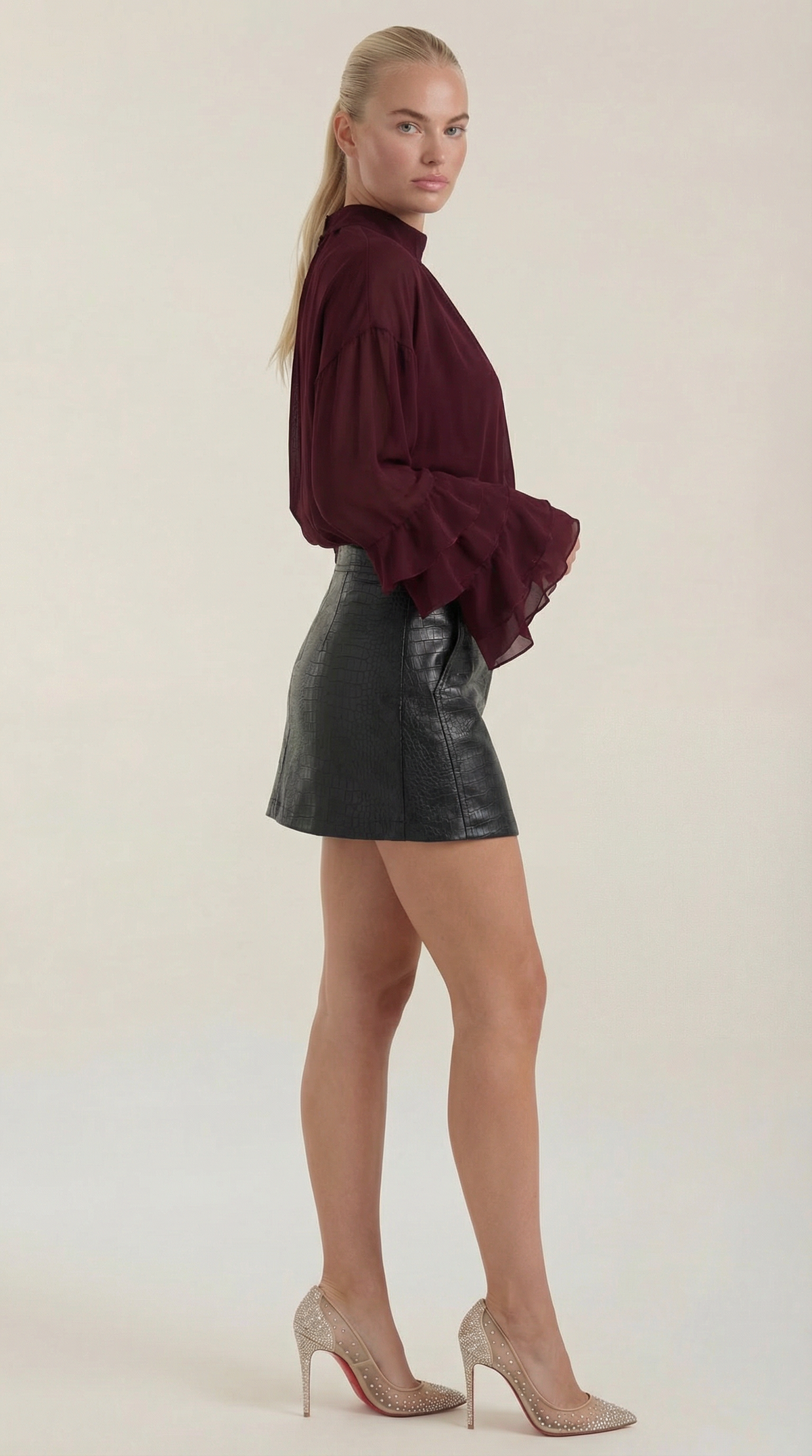 Alma | Top Transparente de Cuello Alto