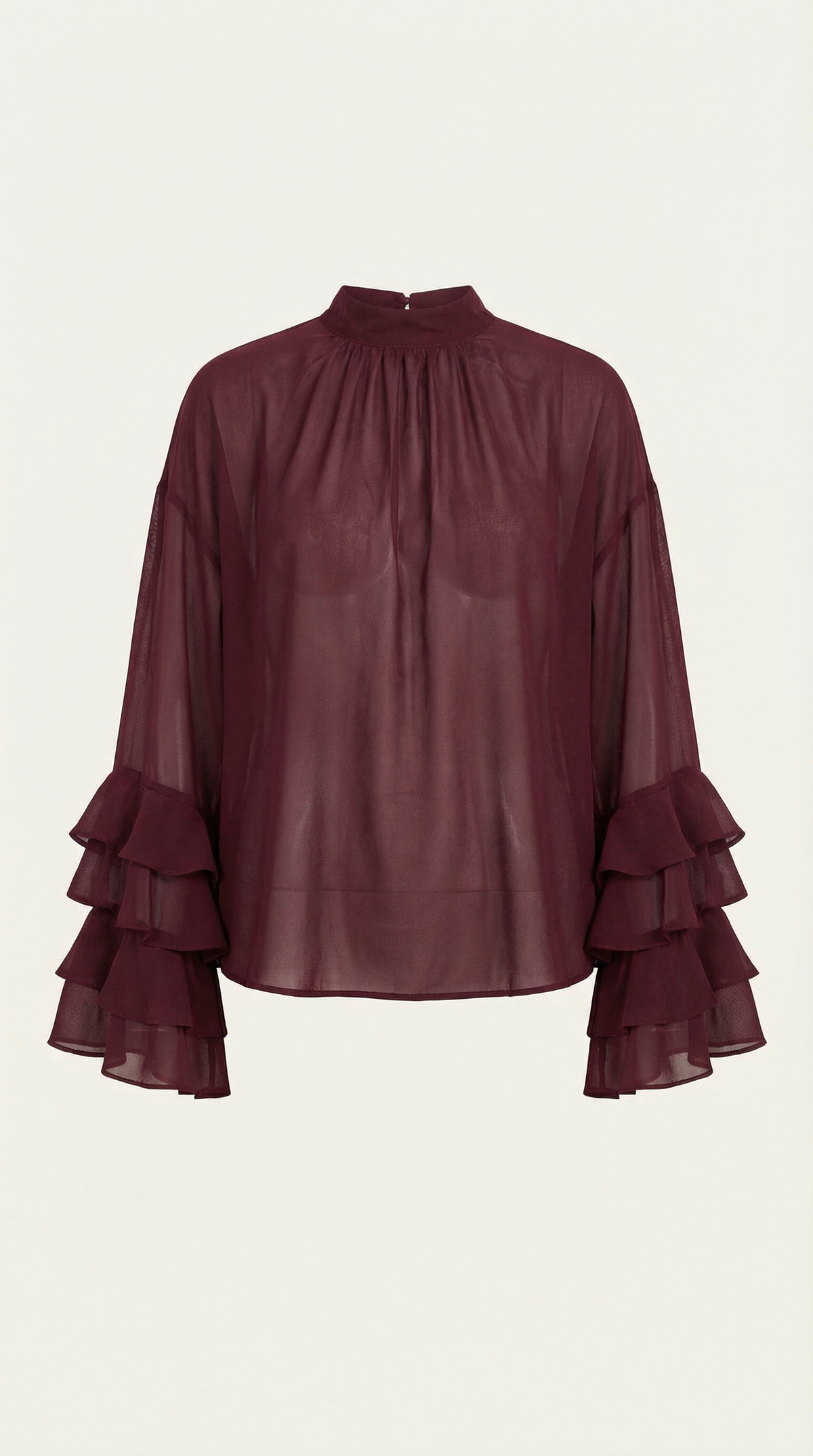 Alma | Top Transparente de Cuello Alto
