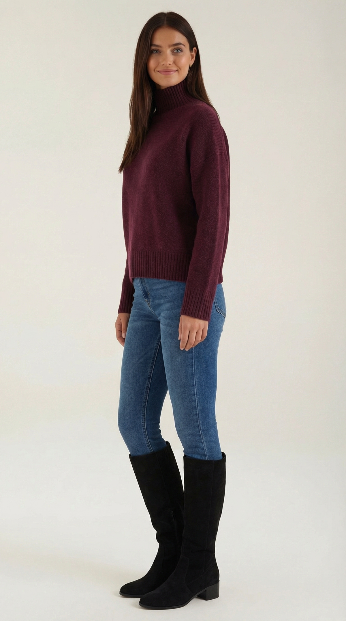 Andrea | Suéter de Cuello Alto Elegante