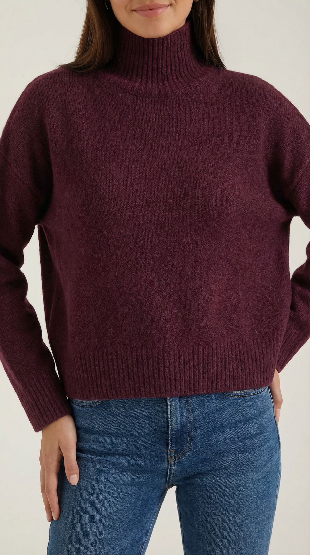 Andrea | Suéter de Cuello Alto Elegante