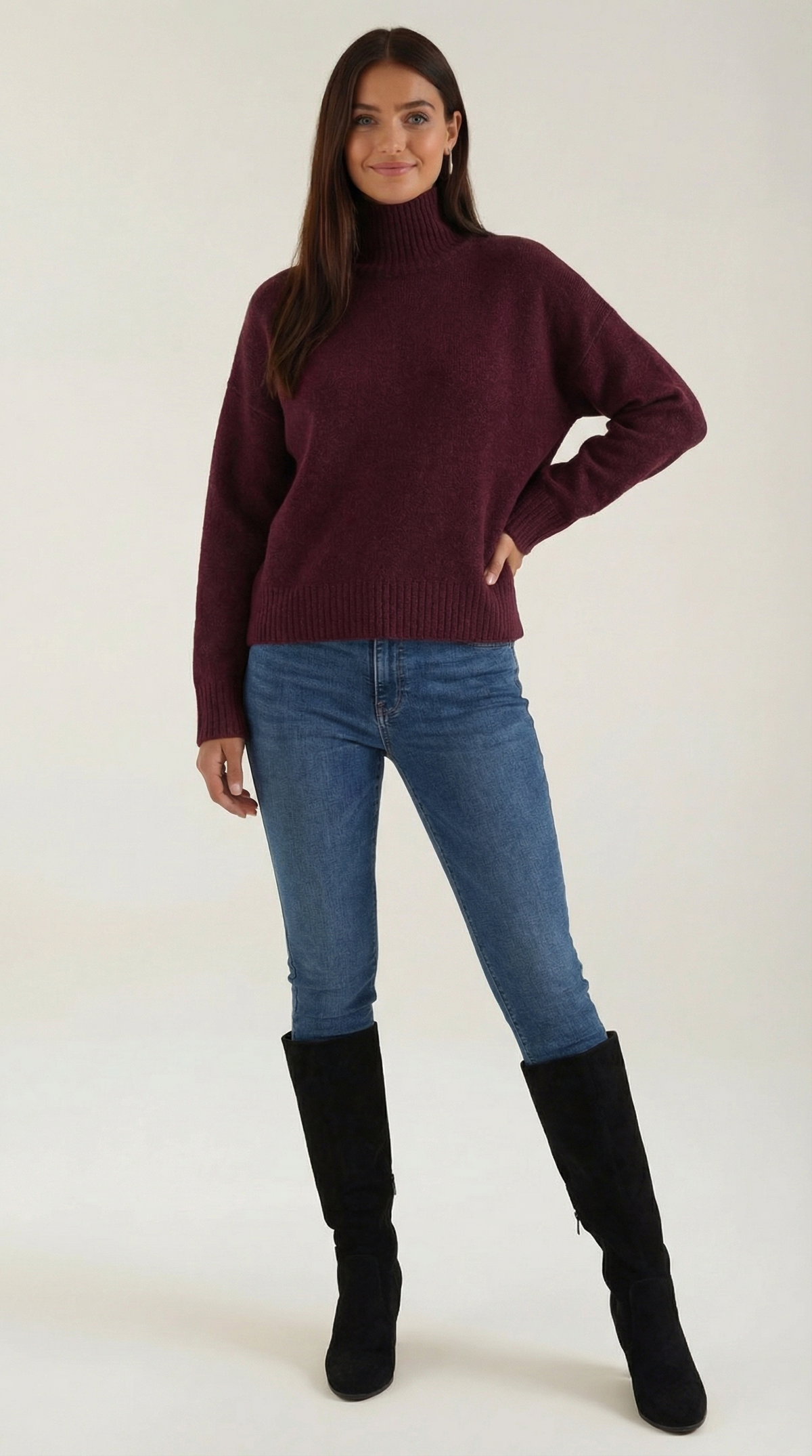 Andrea | Suéter de Cuello Alto Elegante