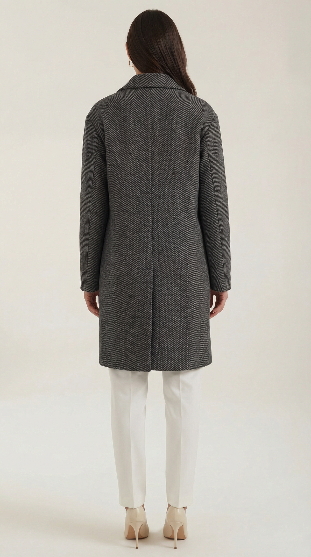 Ann | Gabardina Clásica Gris