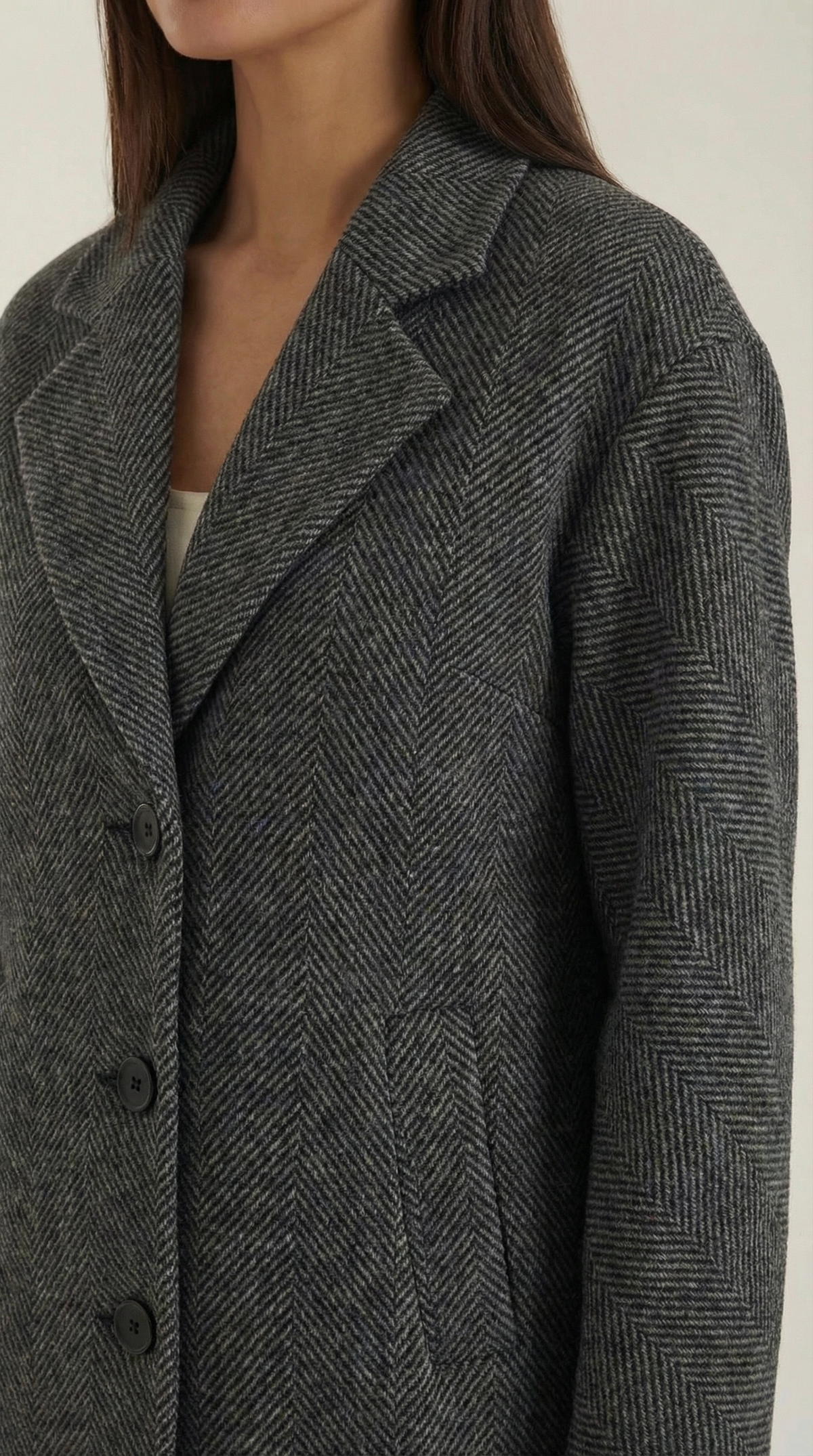 Ann | Gabardina Clásica Gris