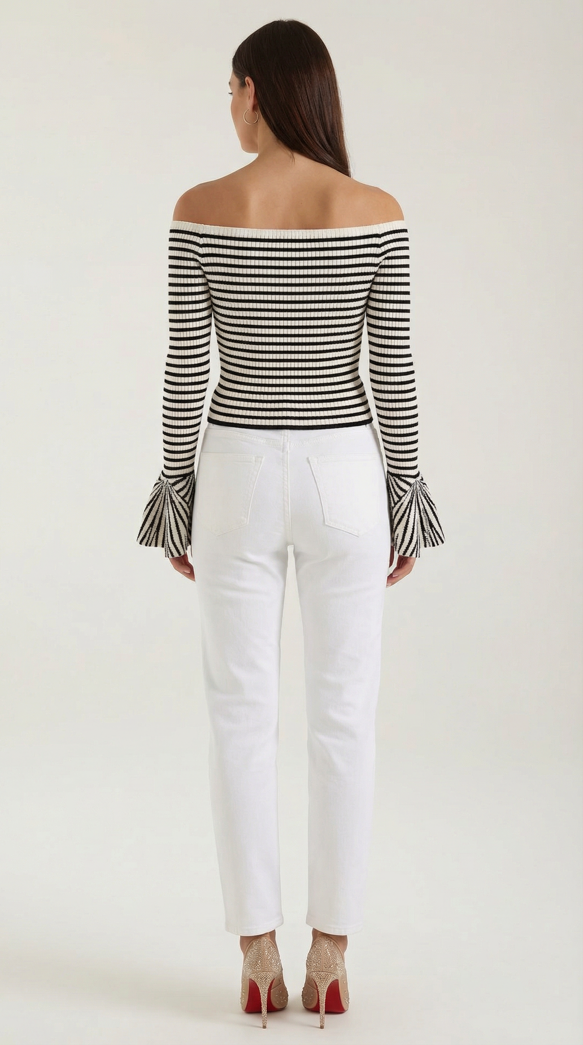 Anna | Camisa a Rayas con Mangas Abullonadas