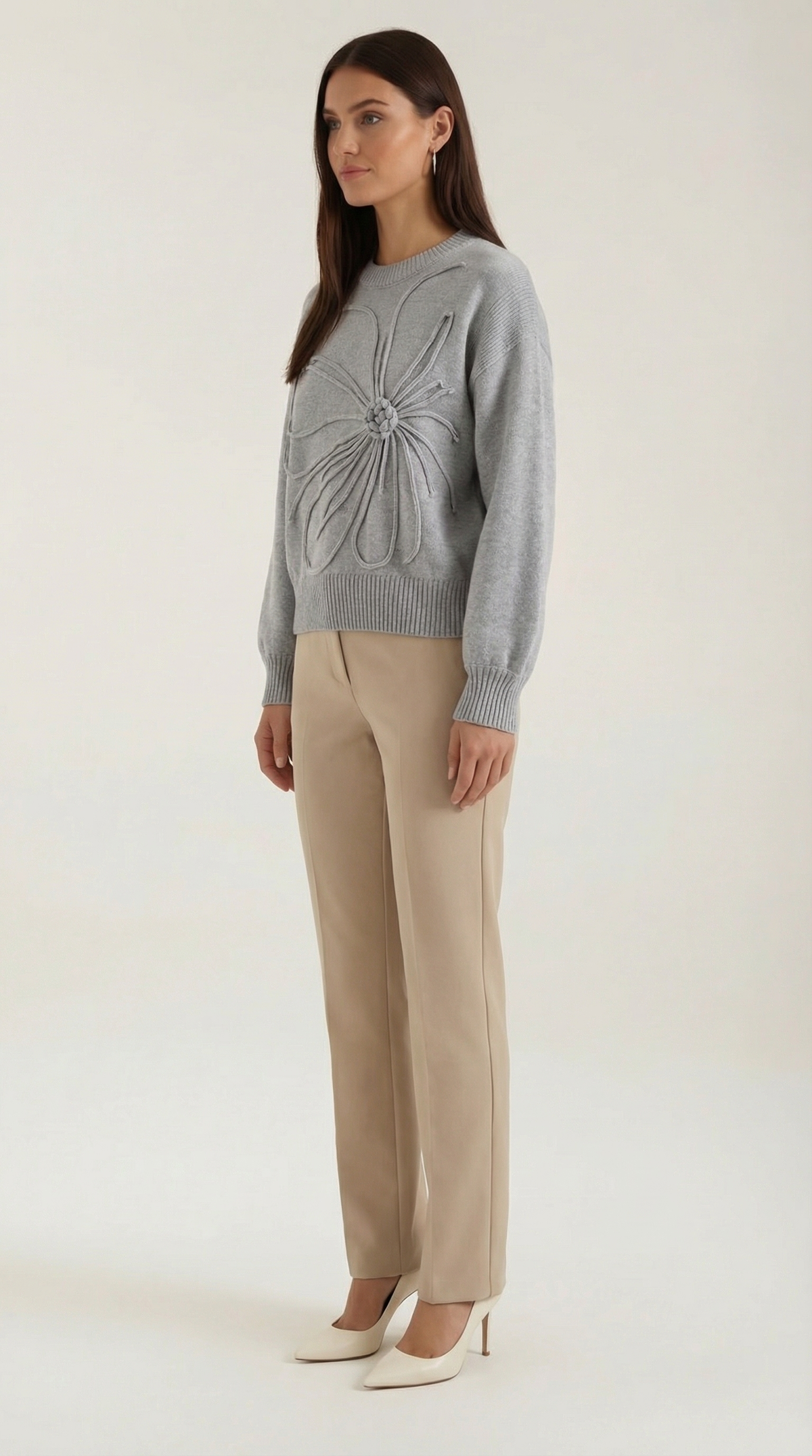 Annie | Suéter de Punto Floral